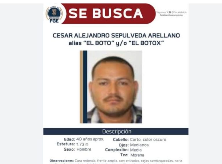 Fiscalía de Michoacán apeló decisión judicial para dejar libre al «Botox»